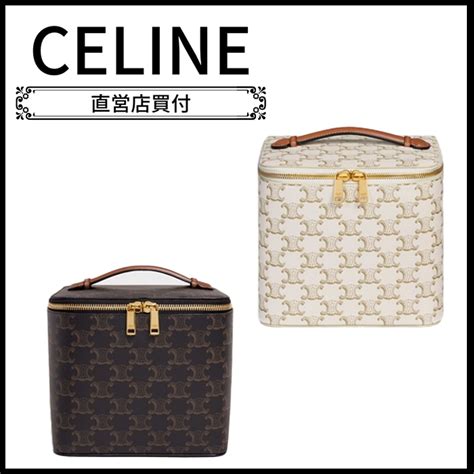 celine canvas vanity case